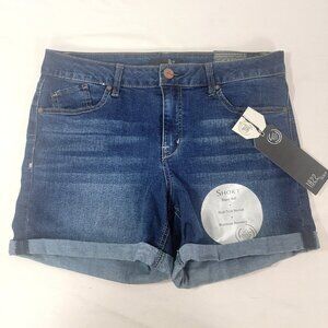 1822 Denim Women's Heritage Super Soft Stretch Short Shorts Size 14 Cuffed NEW